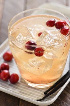 Cranberry Vanilla Gin Spritzer