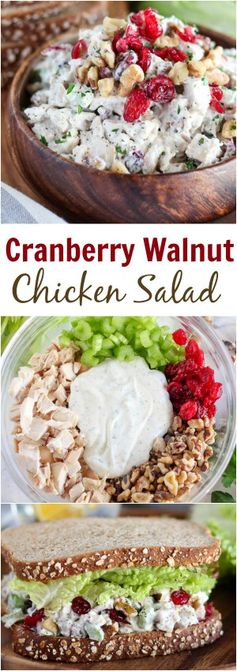 Cranberry Walnut Chicken Salad