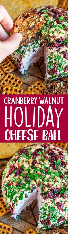 Cranberry Walnut Holiday Cheese Ball