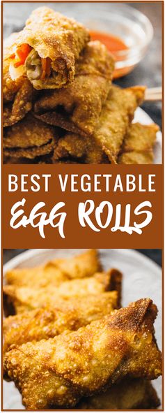 Crazy good vegetable egg rolls