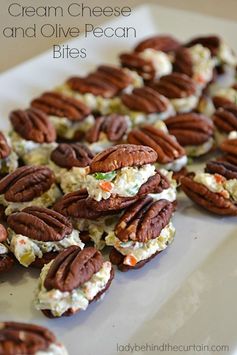 Cream Cheese and Olive Pecan Bites