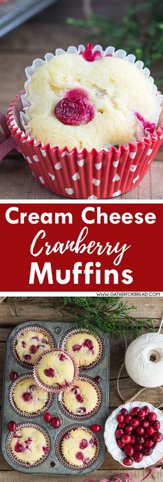 Cream Cheese Cranberry Muffins