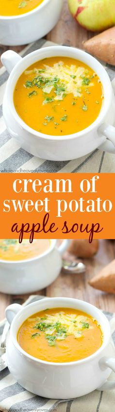 Cream of Sweet Potato Apple Soup