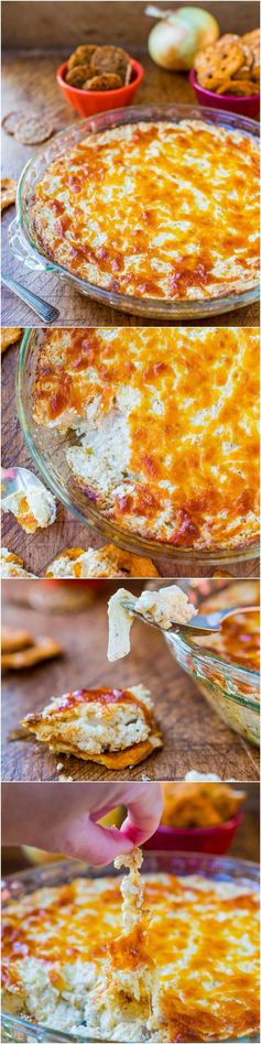 Creamy Baked Double Cheese and Onion Dip (gluten-free