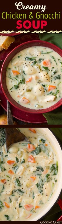 Creamy Chicken and Gnocchi Soup (Olive Garden Copycat