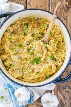 Creamy Chicken and Rice Recipe (a one-pot meal