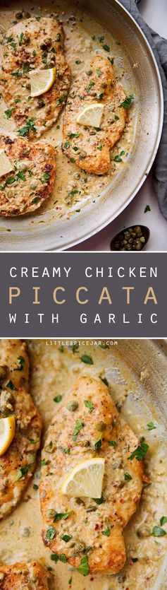 Creamy Chicken Piccata with Garlic