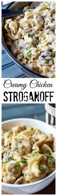 Creamy Chicken Stroganoff