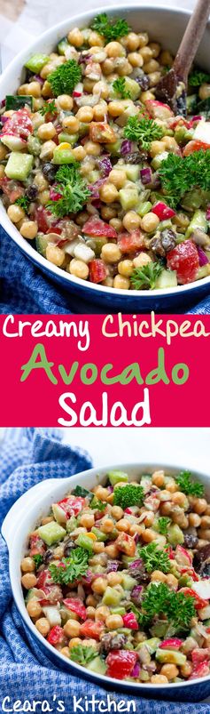 Creamy Chickpea Avocado Salad