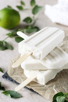 Creamy Coconut Mojito Ice Pops