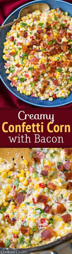 Creamy Confetti Corn with Bacon