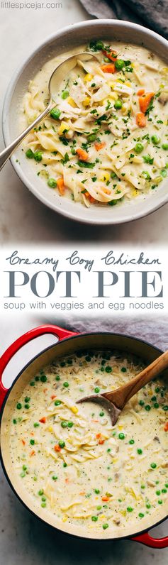 Creamy Cozy Chicken Pot Pie Soup