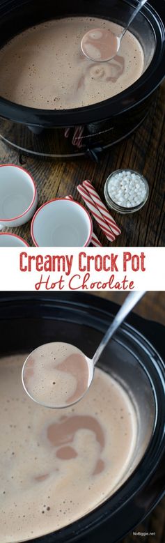 Creamy Crockpot Hot Chocolate