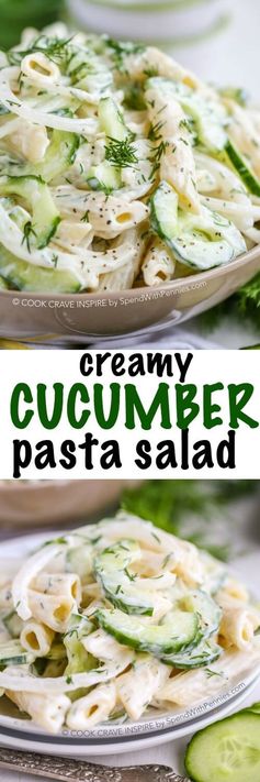 Creamy Cucumber Pasta Salad