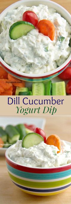 Creamy Dill Cucumber Yogurt Dip