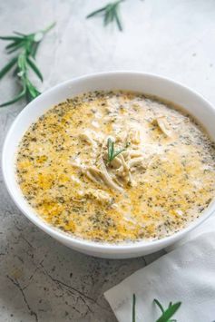 Creamy Garlic Chicken Soup