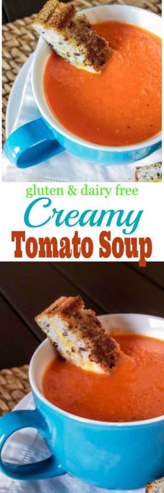 Creamy Gluten Free and Dairy Free Tomato Soup