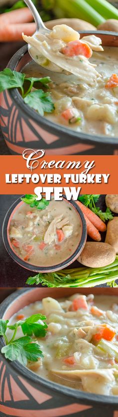 Creamy Leftover Turkey Stew