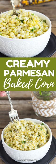 Creamy Parmesan Baked Corn