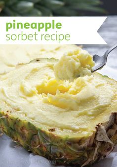 Creamy Pineapple Sorbet