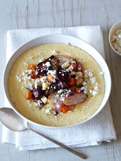 Creamy Polenta Bowl with Roasted Root Vegetables