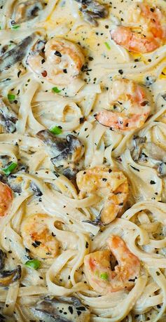 Creamy Shrimp and Mushroom Pasta