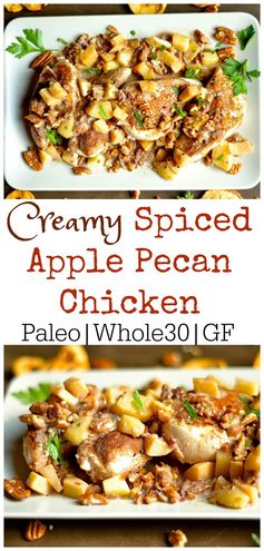 Creamy Spiced Apple Pecan Chicken (Dairy-Free, Paleo, Whole30