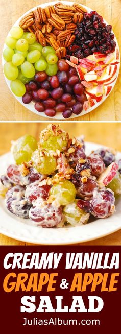 Creamy Vanilla Grape & Apple Salad