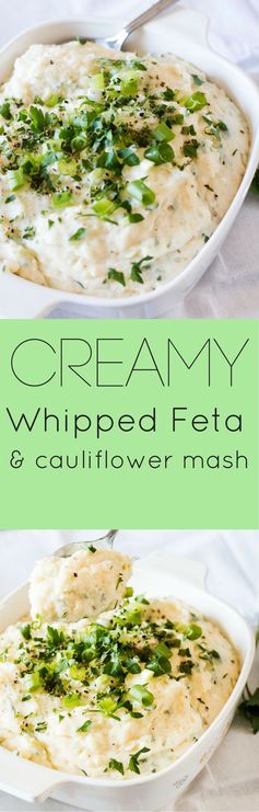 Creamy Whipped Feta and Mashed Cauliflower Mash