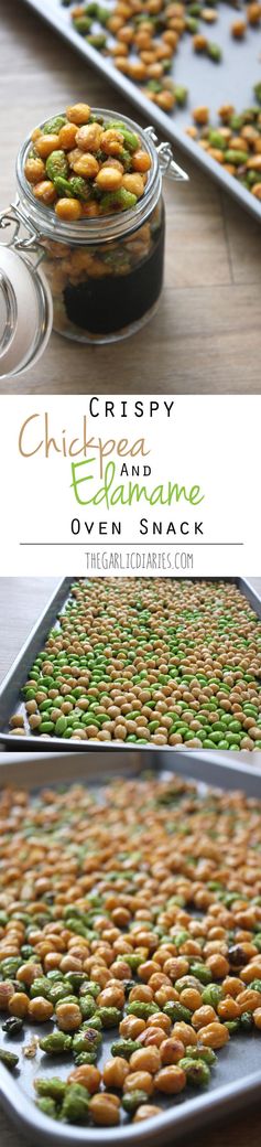 Cripsy Chickpea and Edamame Oven Snack