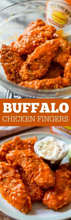 Crispy Baked Buffalo Chicken Fingers