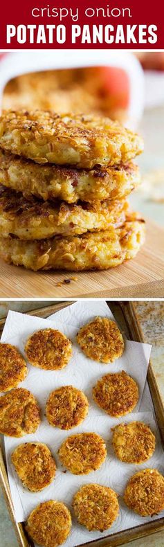 Crispy Onion Potato Pancakes