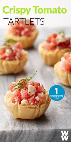 Crispy Tomato and Feta Phyllo Tartlets