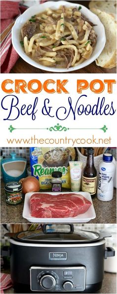 Crock Pot Beef & Noodles