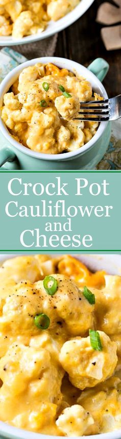 Crock Pot Cauliflower and Cheese