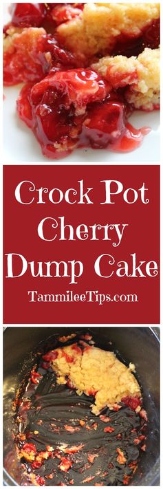 Crock Pot Cherry Dump Cake