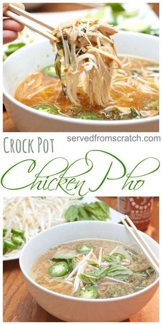 Crock Pot Chicken Pho