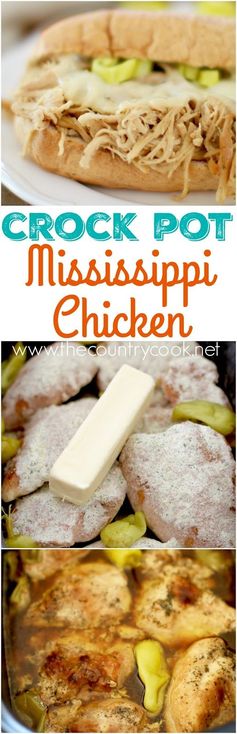 Crock Pot Mississippi Chicken