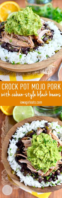 Crock Pot Mojo Pork with Cuban-Style Black Beans