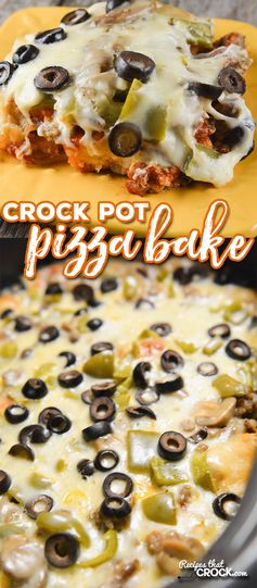 Crock Pot Pizza Bake