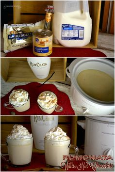 Crock Pot RumChata White Hot Chocolate