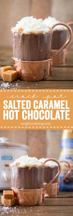 Crock Pot Salted Caramel Hot Chocolate