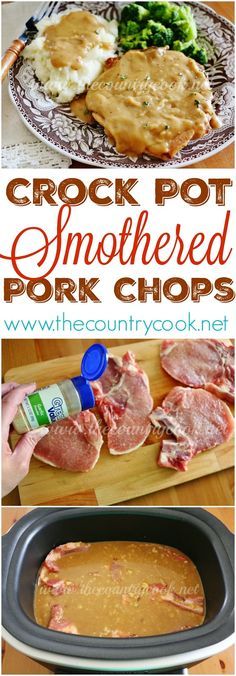 Crock Pot Smothered Pork Chops