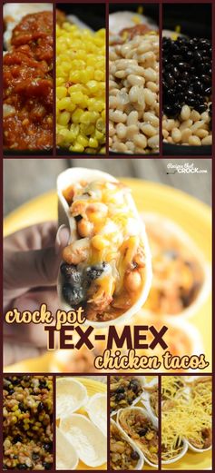 Crock Pot Tex Mex Chicken Tacos