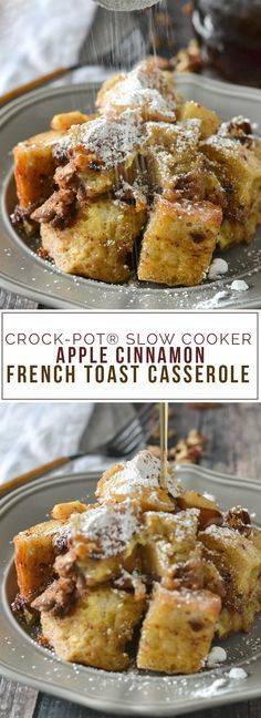 Crock-Pot® Slow Cooker Apple Cinnamon French Toast Casserole