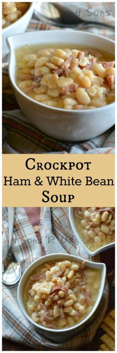 Crockpot Ham & White Bean Soup