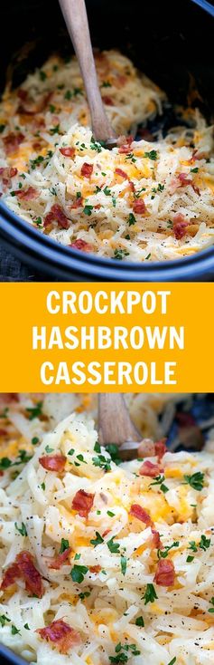 Crockpot Hashbrown Casserole (NO cream of soups