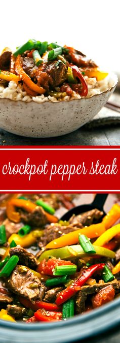 Crockpot Pepper Steak