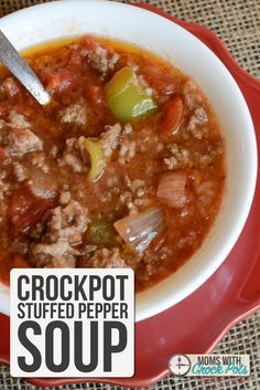 Crockpot Stuffed Pepper Soup