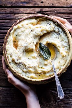 Crockpot Three Cheese Mashed Potatoes